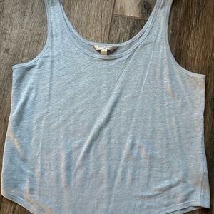 Banana Republic baby blue linen tank
